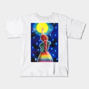 Color pencil - Reaching the moon Kids T-Shirt